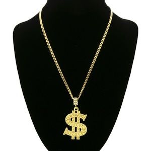 14k gold-plated pendant necklace